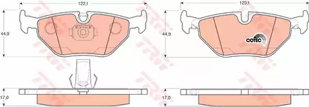 Тормозные колодки TRW GDB1265