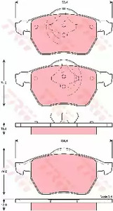 Колодки тормозные дисковые TRW GDB1429