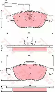 Колодки тормозные дисковые TRW GDB1444