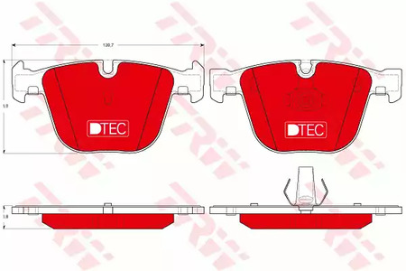Тормозные колодки TRW GDB1502DTE
