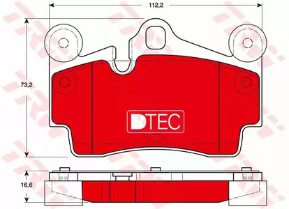 Тормозные колодки TRW GDB1653DTE