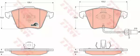 Тормозные колодки TRW GDB1659