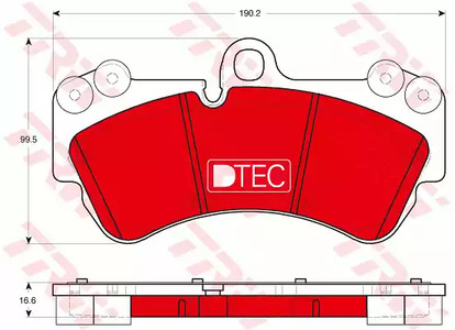 Колодки тормозные дисковые TRW GDB1720DTE