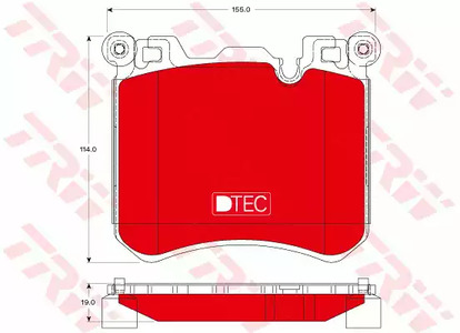 Тормозные колодки TRW GDB1826DTE