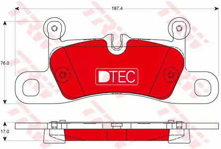 Колодки тормозные дисковые TRW GDB1875DTE