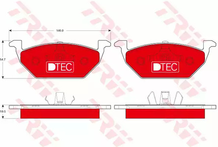 Тормозные колодки TRW GDB1984DTE