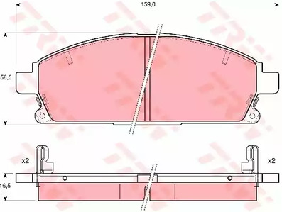 Колодки тормозные дисковые TRW GDB3312