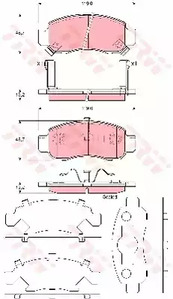 Колодки тормозные дисковые TRW GDB3376