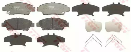 Комплект тормозных колодок дискового тормоза TRW GDB3493