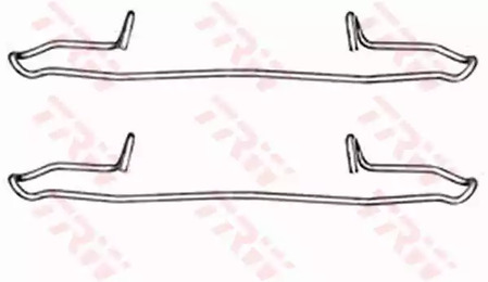 Комплектующие колодки дискового тормоза TRW PFK349