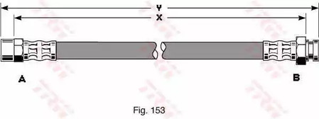 Тормозной шланг TRW PHA345
