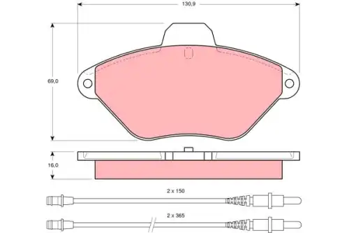 Тормозные колодки TRW GDB1102