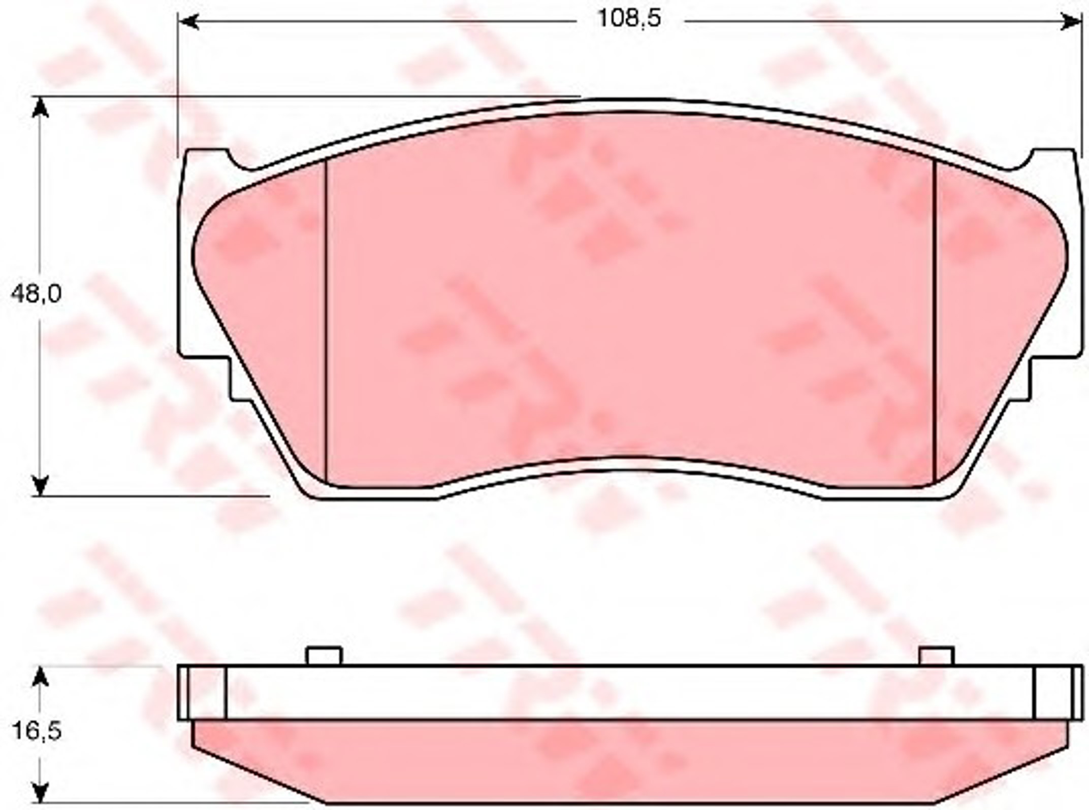Колодки тормозные дисковые TRW GDB1170