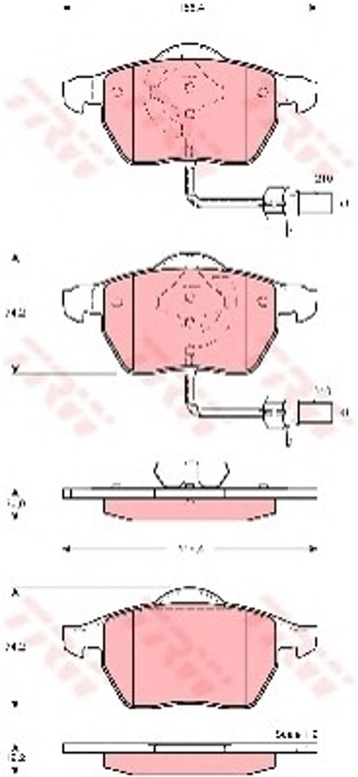 Колодки тормозные дисковые TRW GDB1488