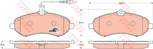 Тормозные колодки TRW GDB1719