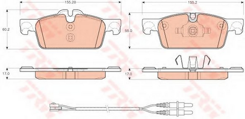Тормозные колодки TRW GDB1929