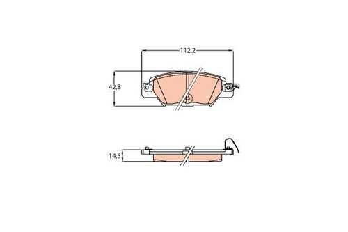 Колодки тормозные дисковые TRW GDB2163