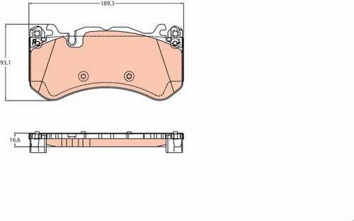 Тормозные колодки kpl. передн TRW GDB2220