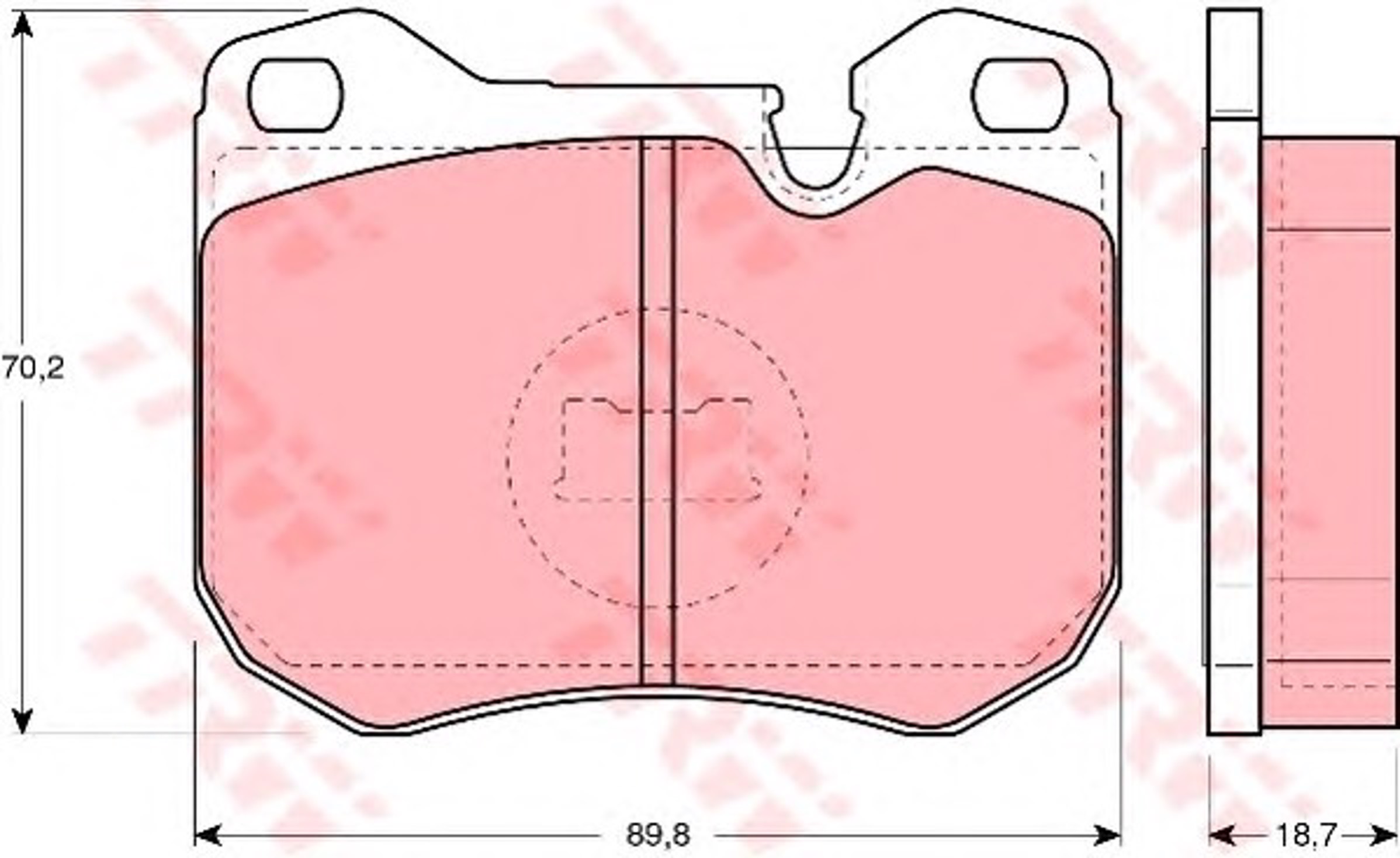 Тормозные колодки TRW GDB309