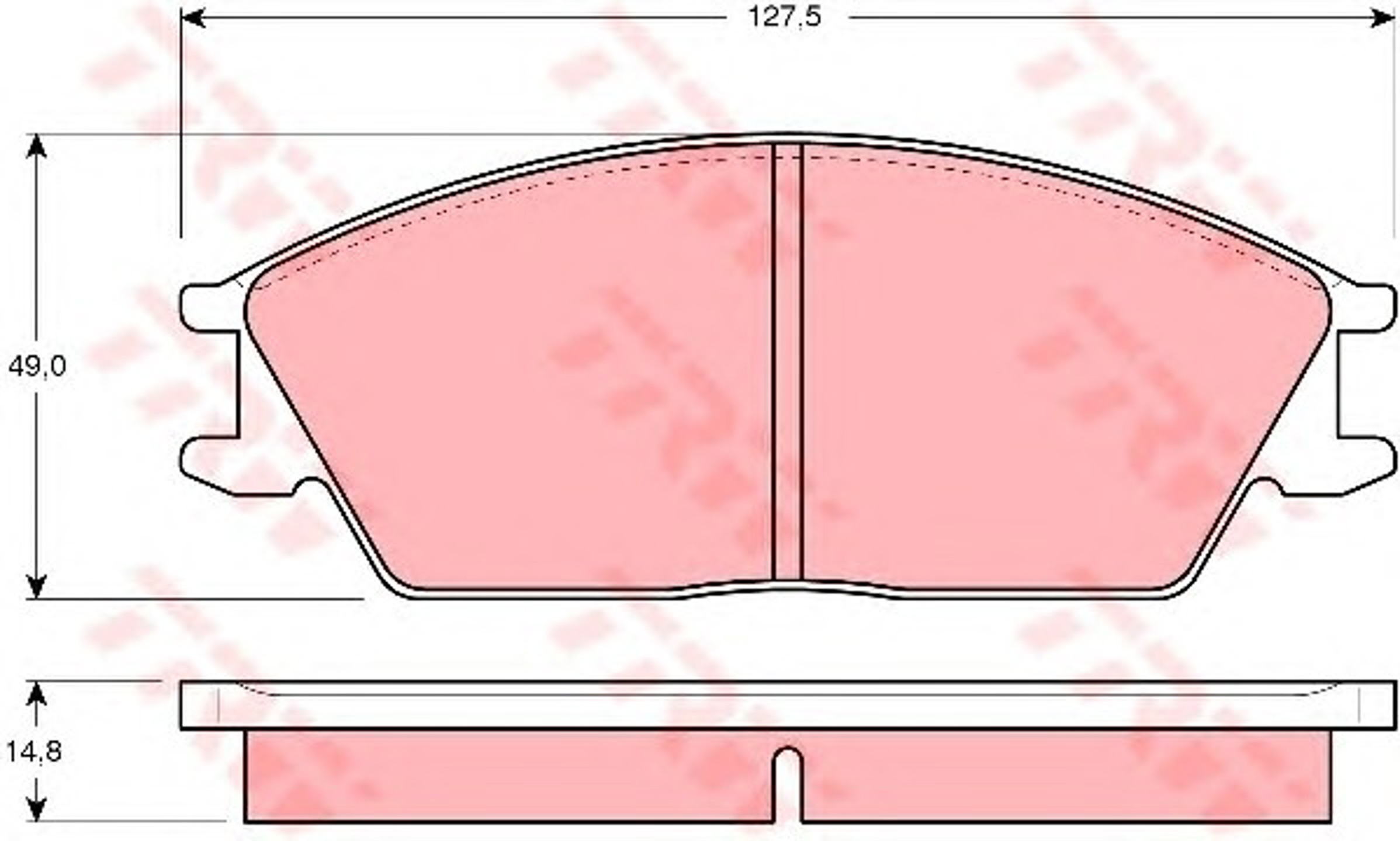 Колодки тормозные дисковые TRW GDB373