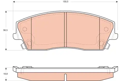 Тормозные колодки TRW GDB4140