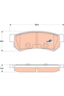 Тормозные колодки TRW GDB4178