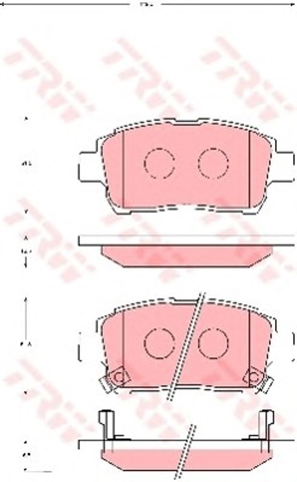 Колодки тормозные дисковые TRW GDB7075