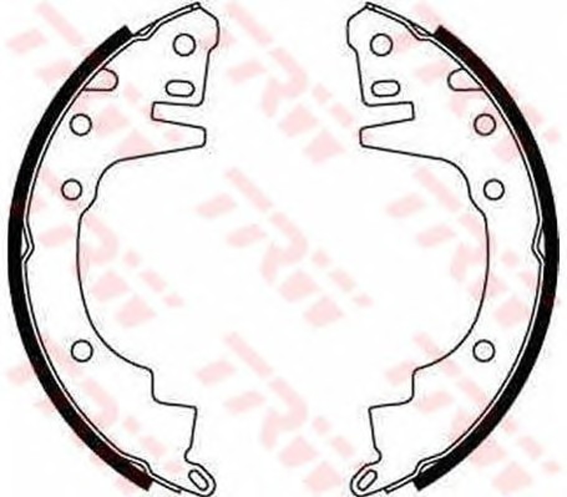 Колодки тормозные барабанные TRW GS8518