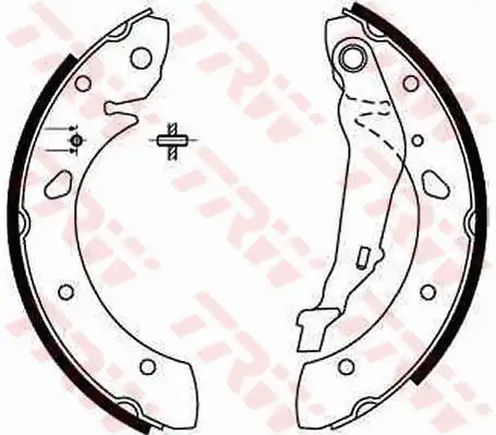 Тормозные колодки задние (барабанные) TRW GS8632