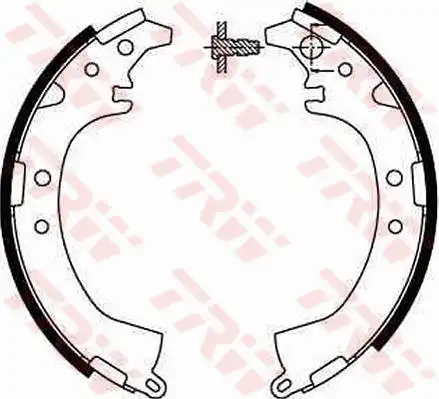 Тормозные колодки задние (барабанные) TRW GS8672