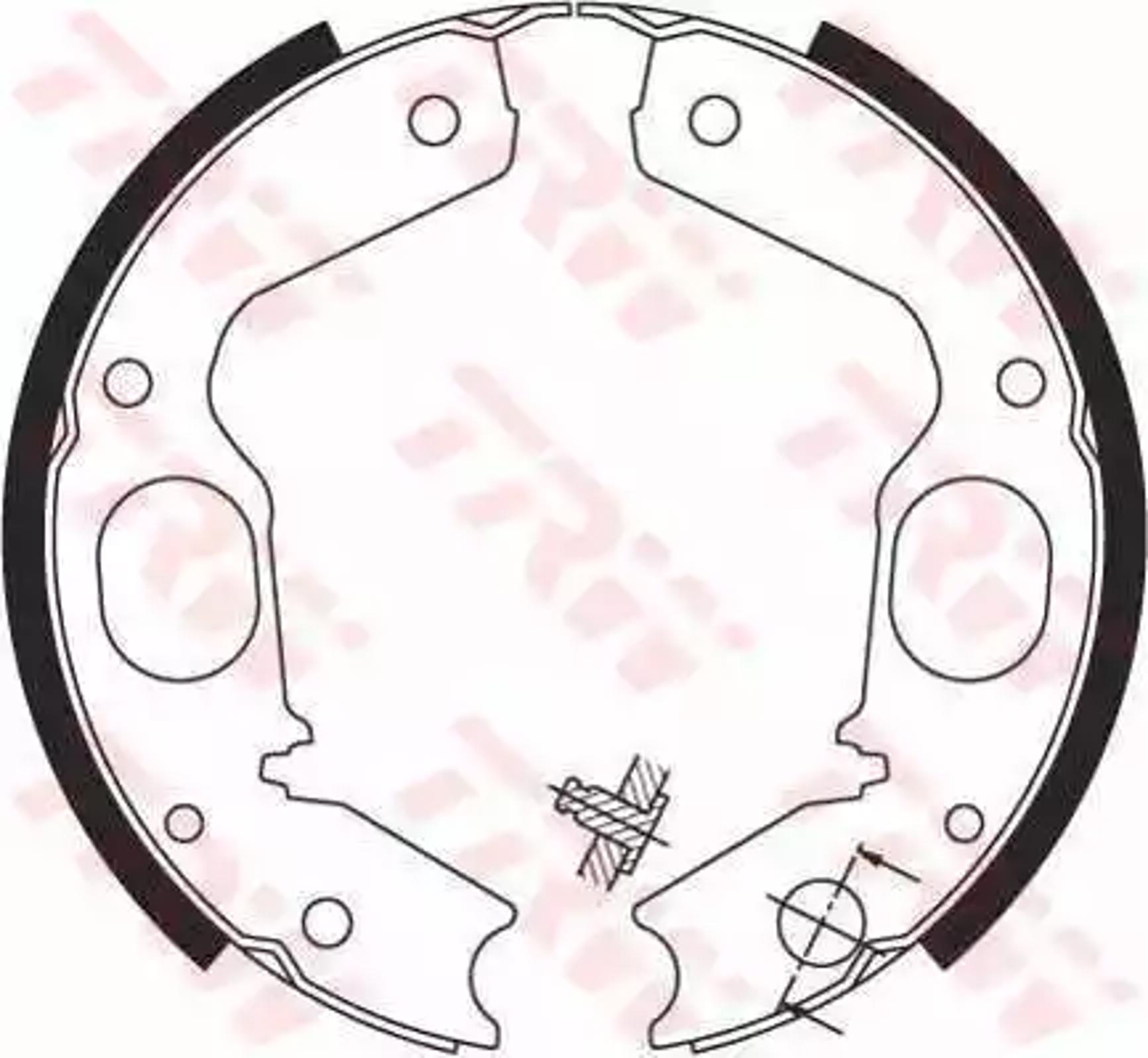Колодки тормозные барабанные TRW GS8695