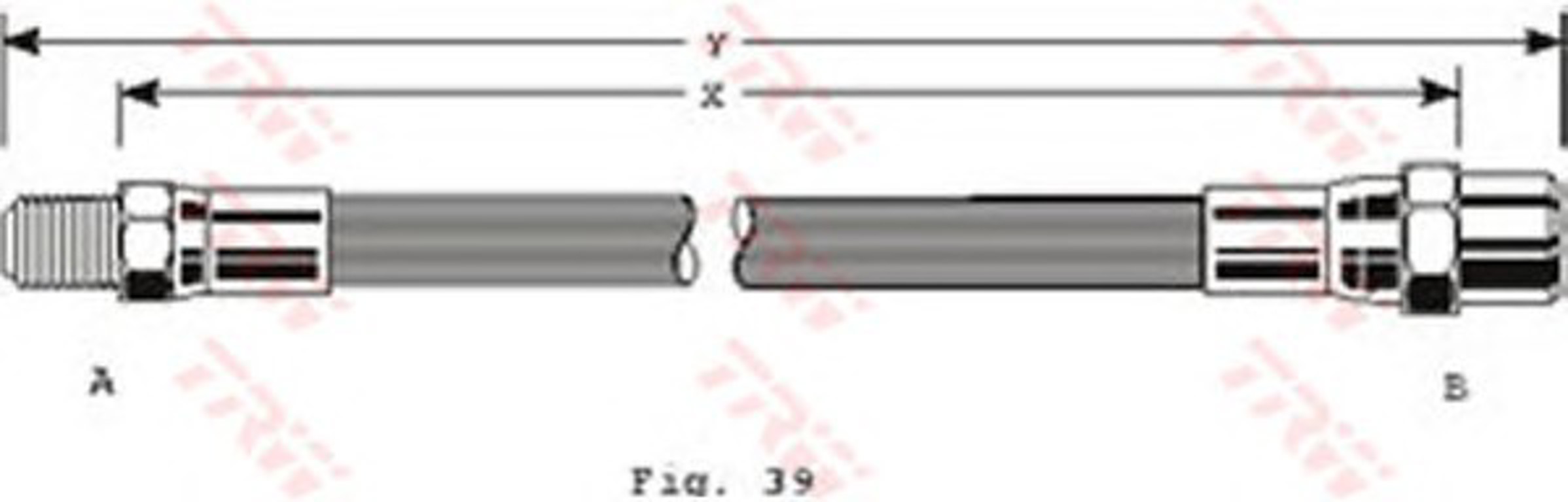 Шланг тормозной TRW PHB137