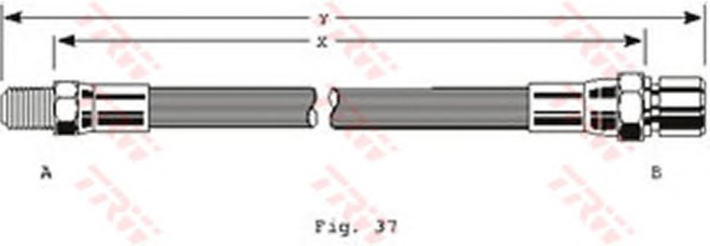 Шланг тормозной TRW PHB152