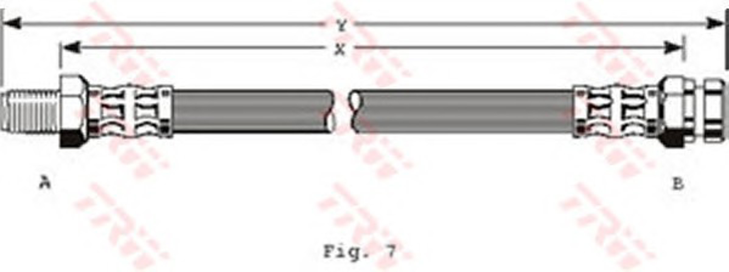 Шланг тормозной TRW PHB254