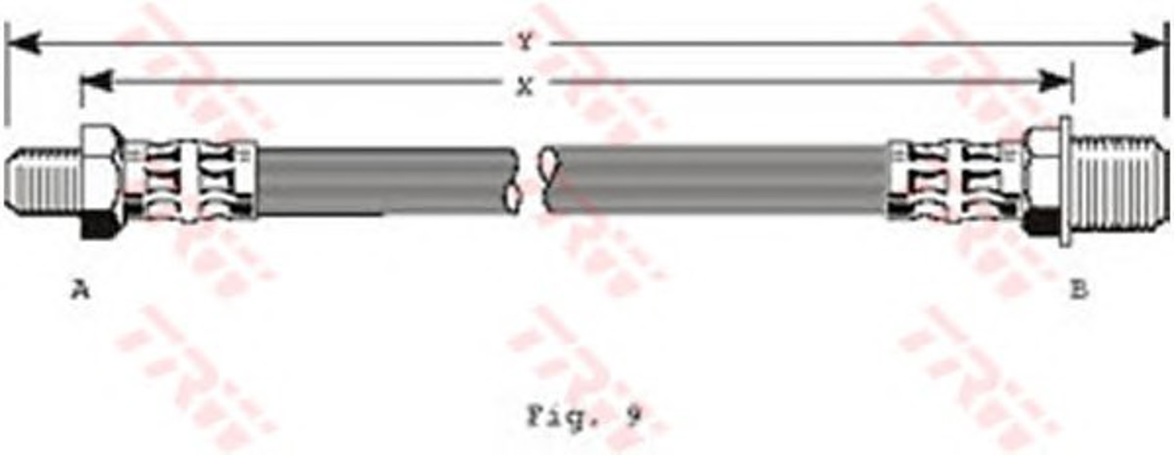 Шланг тормозной TRW PHC127