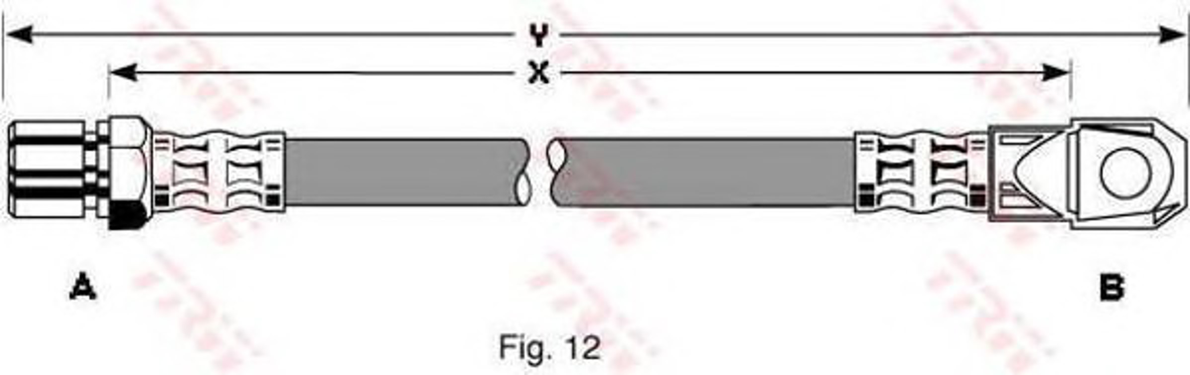 Шланг тормозной TRW PHD306