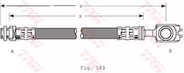 Тормозной шланг TRW PHD349