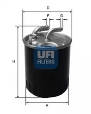 Топливный фильтр UFI 24.077.00