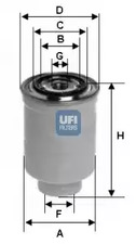 Фильтр топливный UFI 24.374.00