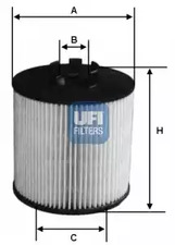 Фильтр масл. UFI 25.047.00