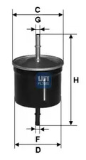 Фильтр топливный UFI 31.811.00