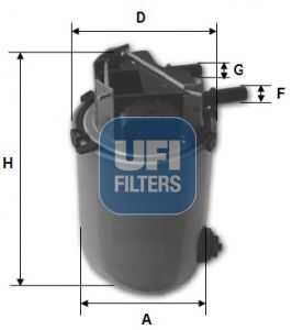 Фильтр топливный UFI 24.095.00