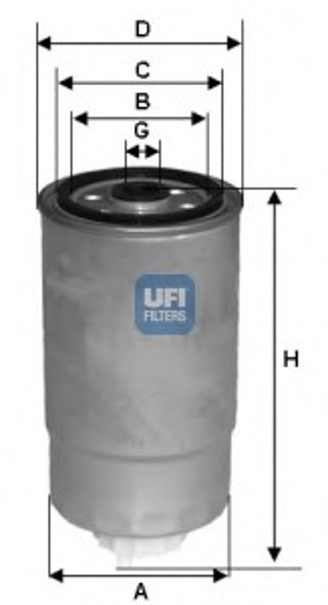 Фильтр топливный UFI 24.379.01
