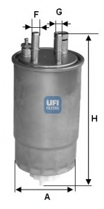 Топливный фильтр UFI 24.ONE.00