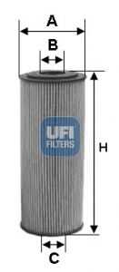 Фильтр масляный UFI 25.155.00