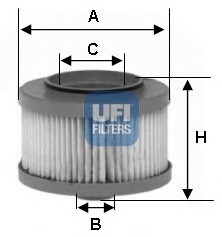 Топливный фильтр UFI 26.013.00