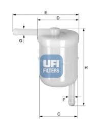 Фильтр топливный UFI 31.022.00