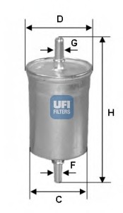 Топливный фильтр UFI 31.515.00