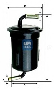 Фильтр топливный UFI 31.715.00
