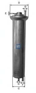 Фильтр топливный UFI 31.924.00